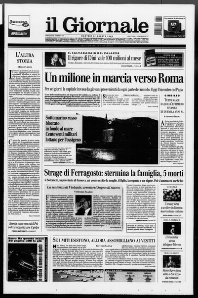 Il giornale : quotidiano del mattino